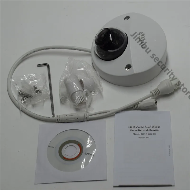Dahua 4MP IR Mini Dome Camera IP IPC-HDBW4431F-AS IR20m WDR POE indoor camera CCTV Smart Detection Surveillance | Безопасность и