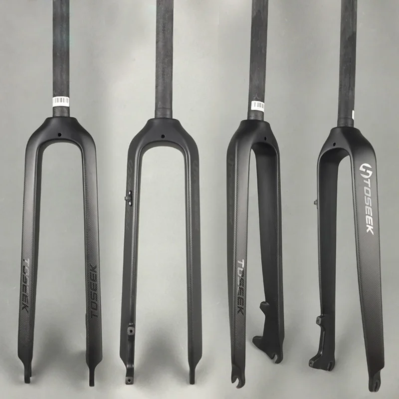 TOSEEK полный углеродное волокно горный велосипед вилка Велосипедная тормозной