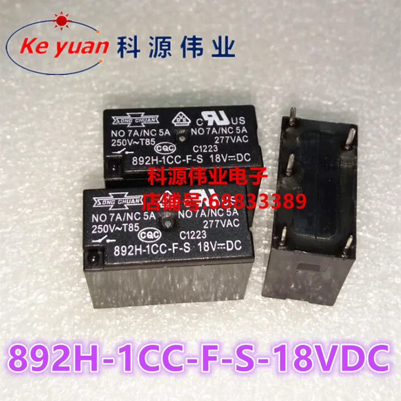 

892H-1CC-F-S 18VDC 892N-1CC-S SONG CHUAN/ 5PIN