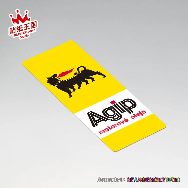 Стикеры для мотоциклетного шлема agip Motor Oil наклейки мотоциклов водонепроницаемые