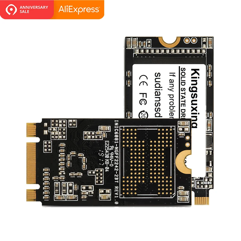 Kingsuxing m.2 SSD SATA 2242 NGFF 64 ГБ 120 240 500 m2 твердотельный диск жесткий для компьютера