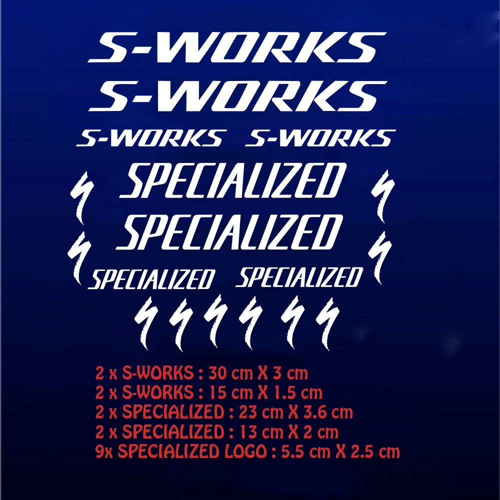 Наклейки на раму велосипеда S works виниловые Стикеры для шоссейного горного DH XC