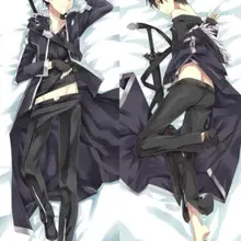 Меч искусство онлайн Kirito Dakimakura обнимающая Подушка Чехол 150