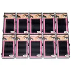 Накладные ресницы Navina, профессиональные Мягкие Накладные ресницы для макияжа, 0,15d натуральный шелк, 10 пачеклот