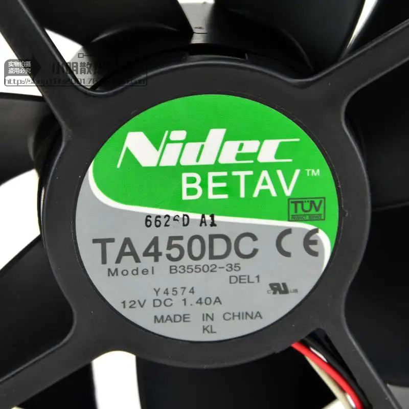 Оптовая продажа, оригинальный Nidec TA450DC B35502-35, 12038, 12 см, 12 В, 1.4A для D8794, ШИМ-контроллера, вентилятора, 4 провода