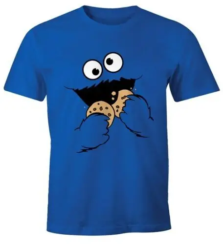 Футболка Herren krumelmonster Keks Печенья Монстр фаширование Karneval kosthum Новая модная