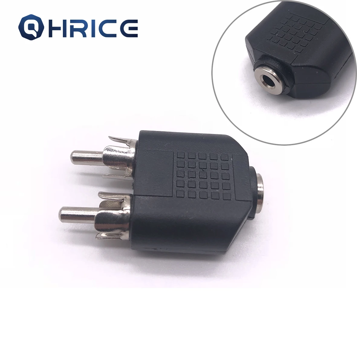 3 5 мм AUX Female to 2 RCA Male Audio Stereo Adapter Jack Plug Splitter коннектор для телефона MP3 PC ноутбук