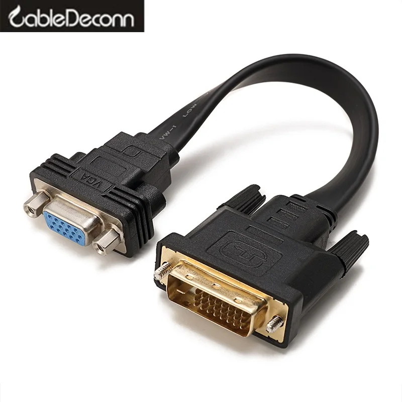 dvi d vga cable adapter Active DVI-D to VGA Male Female converter for pc | Audio &amp Video Cables