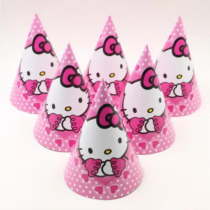 12 шт./лот вечерние на день рождения от поставщика милые белые кошачьи HELLO KITTY