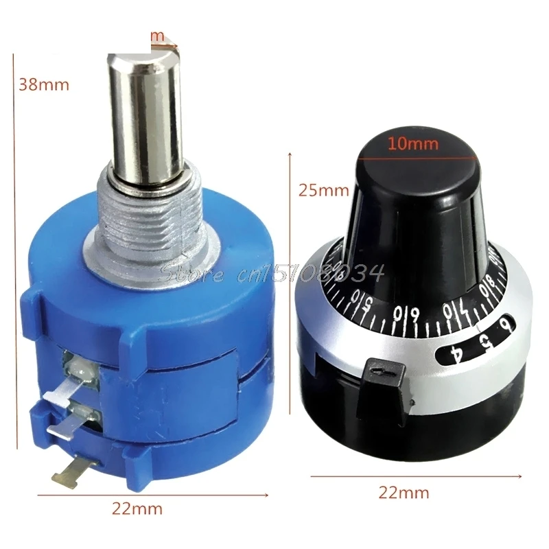 10K Ohm 3590S 2 103L с поворотным счетным циферблатом поворотный потенциометр горшок 10 Turn