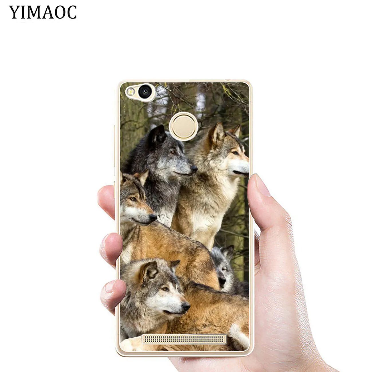 Мягкий силиконовый чехол для телефона YIMAOC The Wolf animal Xiaomi MI Redmi 8A 7A 6A 5A 4X Note 8 7 6 Pro 5