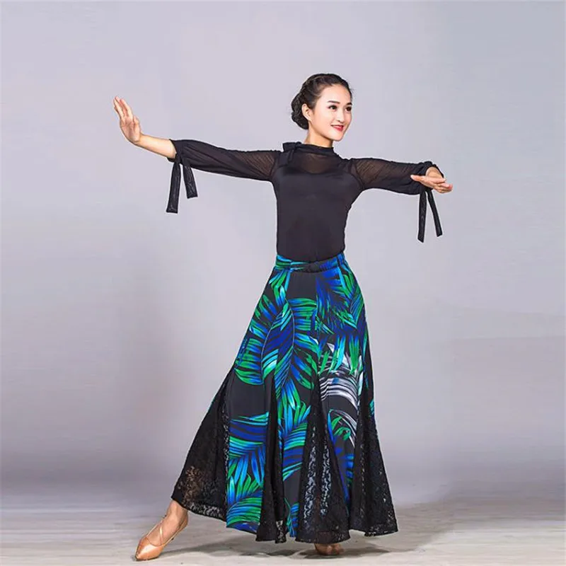 Новый подол dansa Бальные Танцевальные юбки для женщин бальная юбка длинный вальс