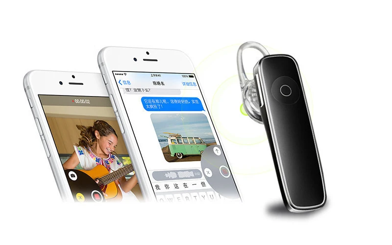 Bluetooth-наушник на одно ухо, беспроводные наушники, мини наушники, гарнитура Bluetooth с микрофоном для телефона, iPhone, xiaomi, samsung