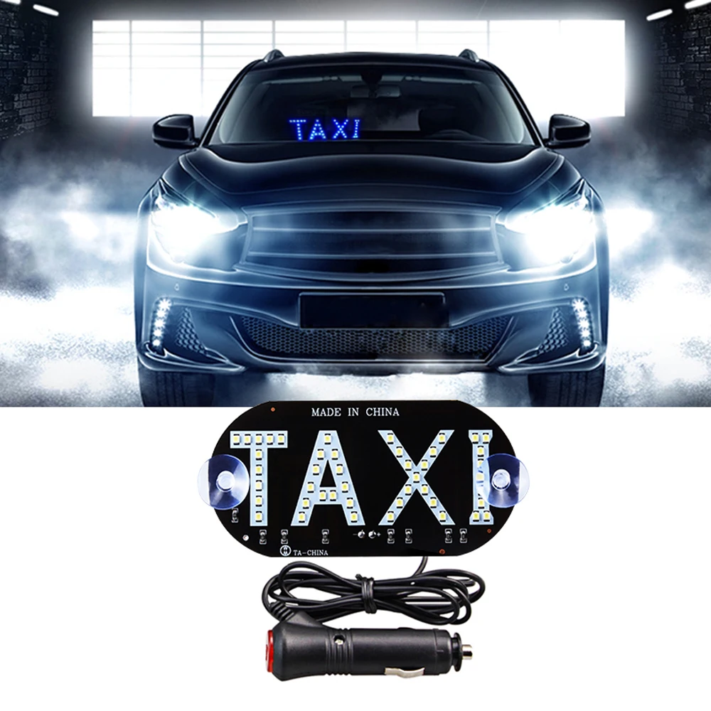 MeeToo 1pcs Green LED Taxi Display Signal Indicator Light 12V Led Car Windscreen Cab indicator Lamps Sign Bus Accessories Signal