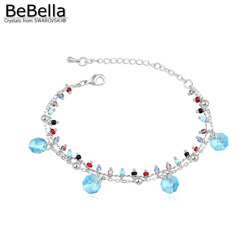 BeBella Кристальный браслет с кристаллами Swarovski модные ювелирные изделия для женщин