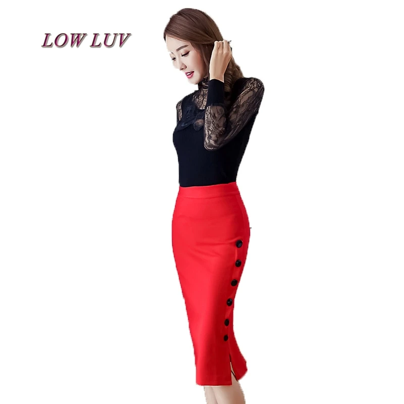 Женская Юбка миди с разрезом 2 цвета|midi skirt|fashion pencil skirtpencil skirt |