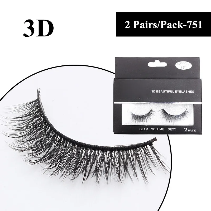 

Handmade False Eyelashes Natural Long Soft Fake Eye Lashes Maquiagem Profissional Makeup Eyelashes Extension Pack