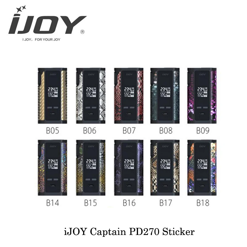 2 шт./лот новые электронные сигареты Аутентичные ijoy капитан pd270 наклейка