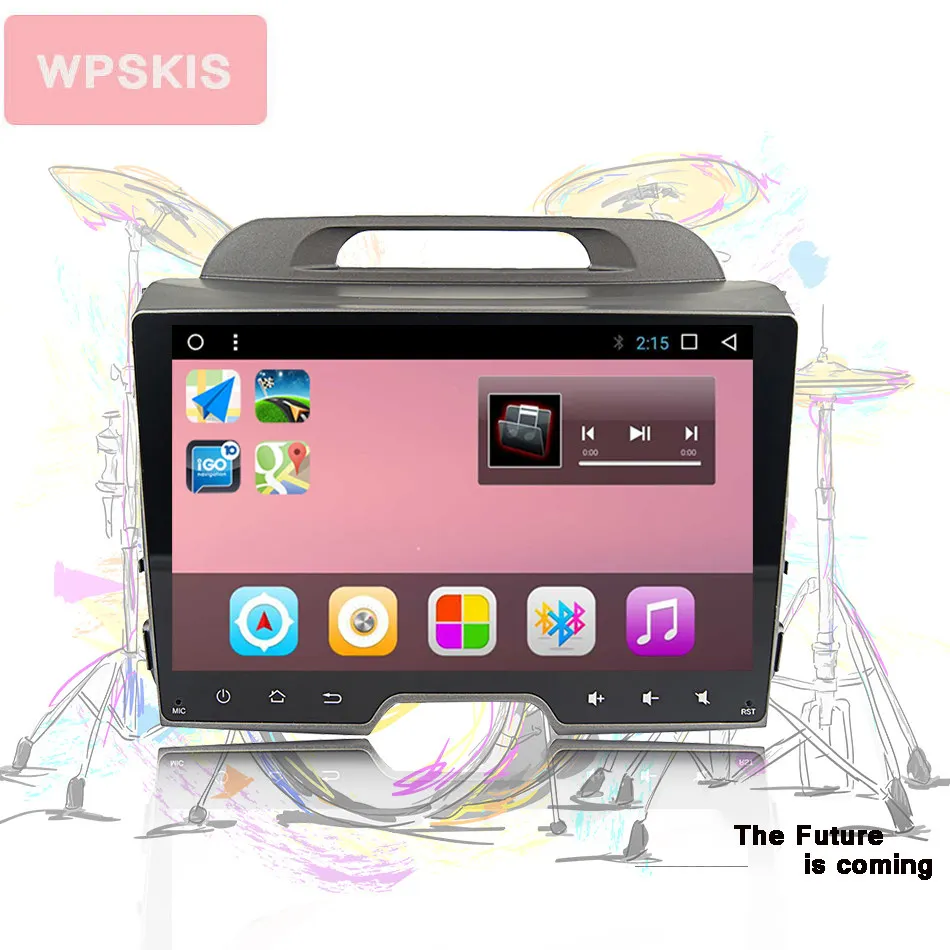 9 дюймовый ips экран android 10 0 8 ядерный автомобильный dvd плеер gps 2 din навигация видео