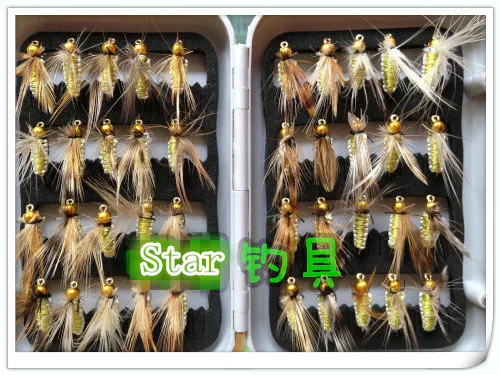 Божья Коровка 40 шт./кор. Карп Мух Форель Fly рыболовные Крючки Одинарный Крючок