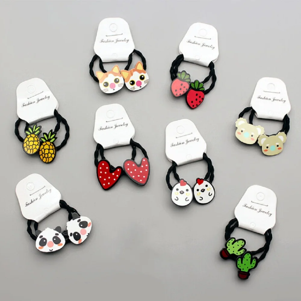 2 шт./компл. Корейская акриловая заколка для волос в виде животных кролика Детские