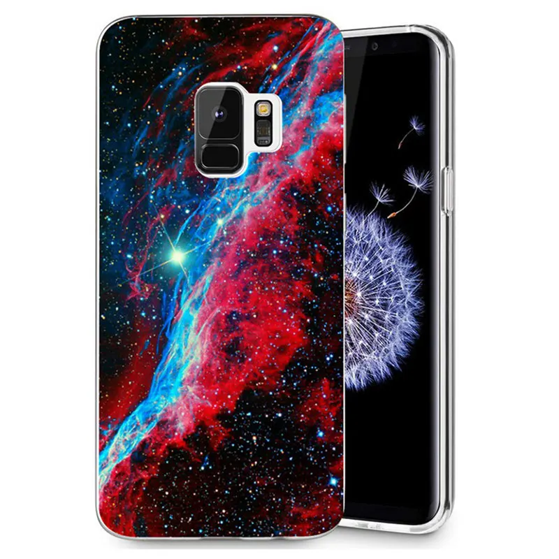 For Samsung Galaxy S3 S9 S9Plus S8 Plus S7 edge Note 8 Clear TPU Soft singularity starry sky pattern Case Fundas R036 |