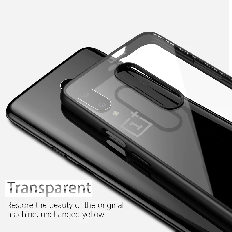 Oneplus 7 Pro Case Cover TPU + HD Transparent PC Phone Back for One Plus 7Pro Pro7 5G Protective |