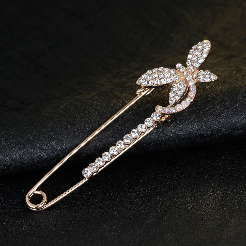 Нильсен Новая Европейская и американская мода Хрустальная Бабочка Форма женский