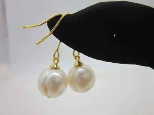 HOT PERFECT 10MM AAA+ white south sea PEARLS EARRING | Украшения и аксессуары