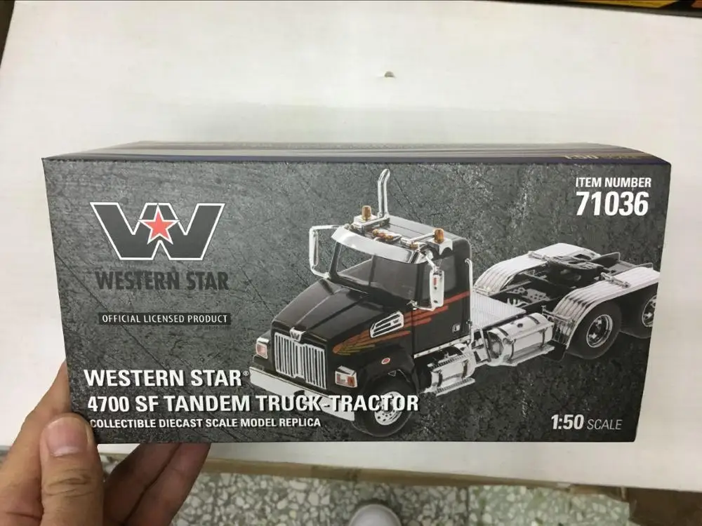 Тандемный грузовик Western Star 4700 SF трактор масштаб 1/50 от бренд Diecast Masters DM71036|Наземный