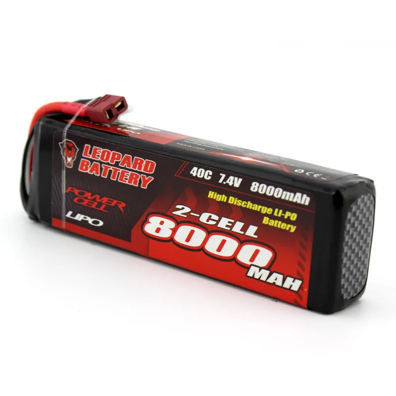 Высокое качество LEOPARD power 7 4 V 8000mAh 40C 2S для TRX Plug Lipo батарея TRAXXAS SUMMIT