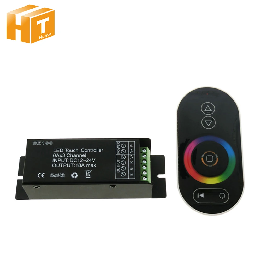 Сенсорный светодиодный RGB контроллер RF беспроводной пульт дистанционного управления RGB/CT/DIM DC12-24V светодиодный контроллер Диммер для Светодиодный светильник лента
