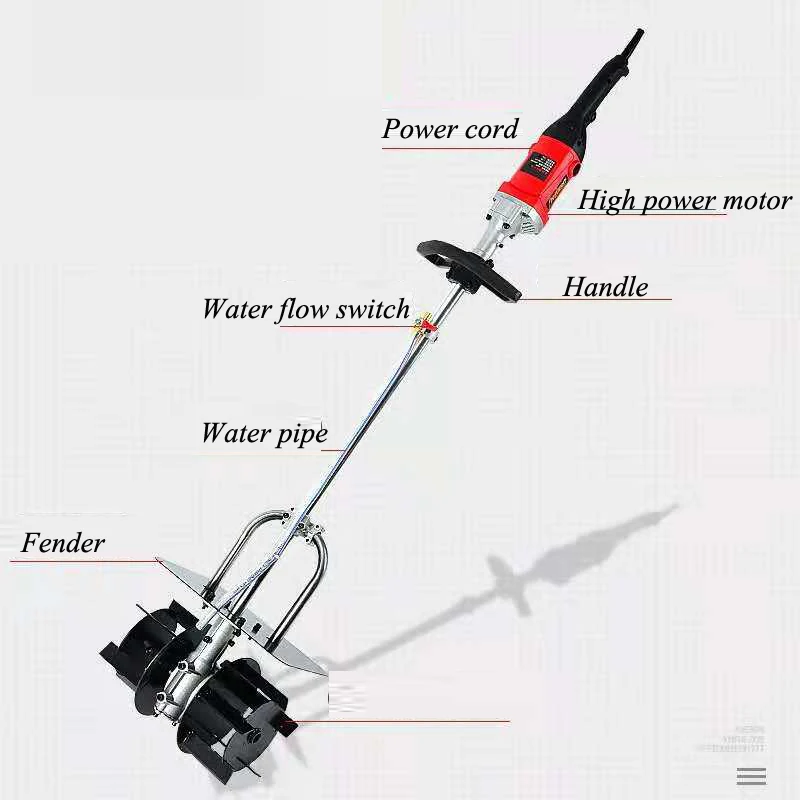 

High Power Cement Stirring Machine 220V New Convenient Cement Mortar Concrete Mixing Appliance