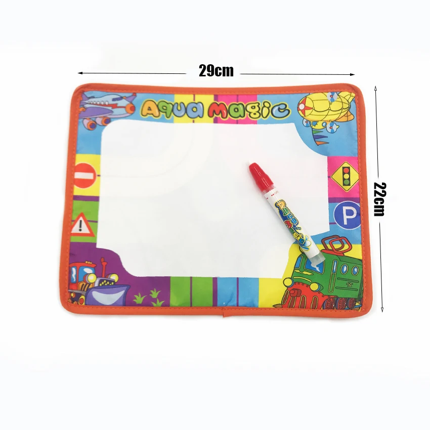Игрушки для рисования коврик водой 29*22 см доска и письма с волшебной ручкой