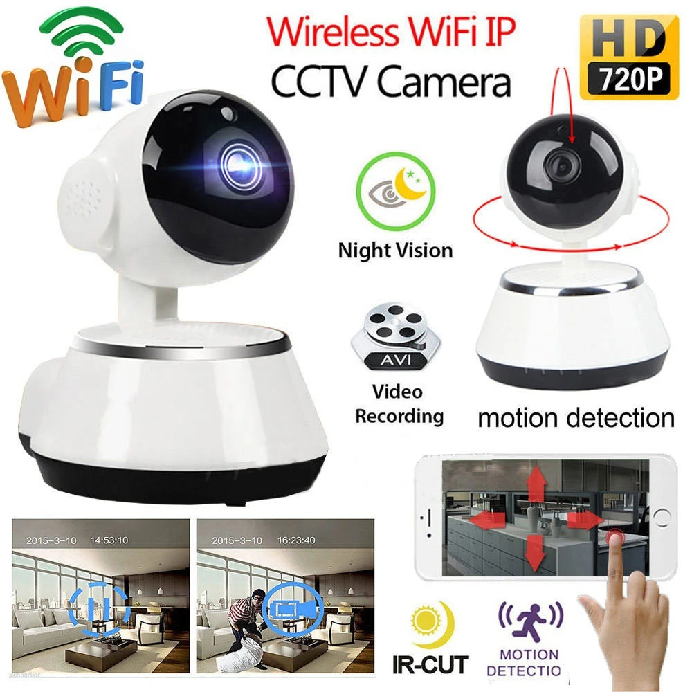 IP-камера видеонаблюдения 720P HD Wi-Fi ночное видение | Безопасность и защита