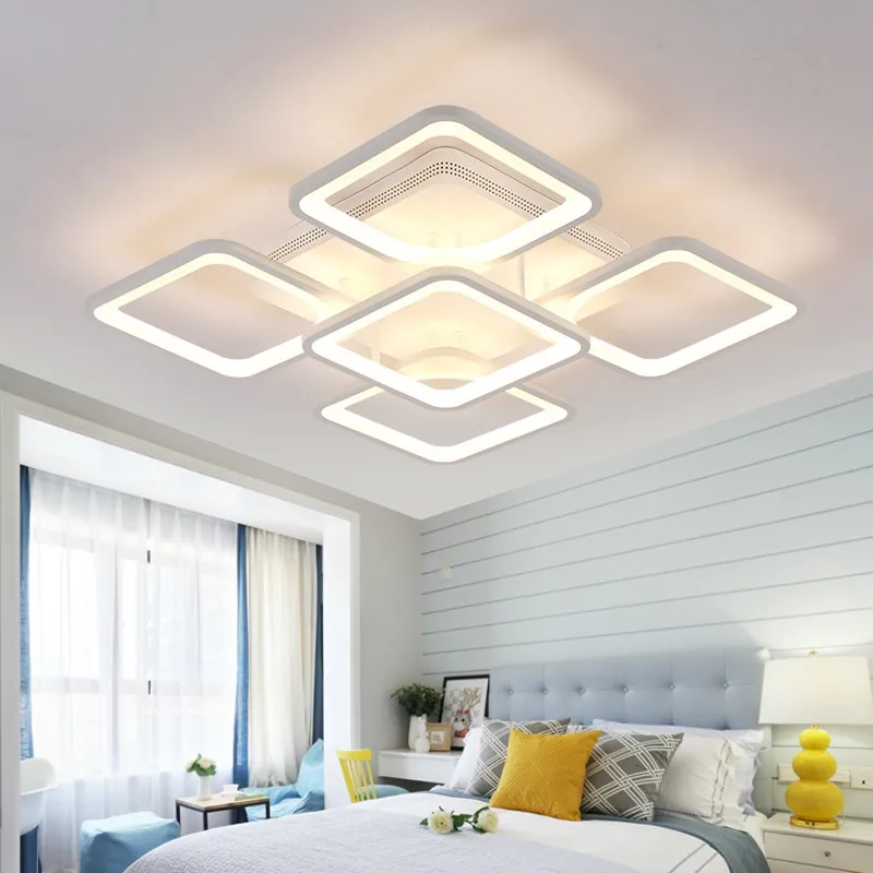 

Роскошный современный домашний светодиодный потолочный светильник для мальчиков, квадратная прямоугольная лампа для кухни, спальни, столо...