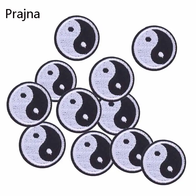 Prajna патчи Инь Ян утюжок на для одежды DIY Аксессуары Сделай Сам заказ деним