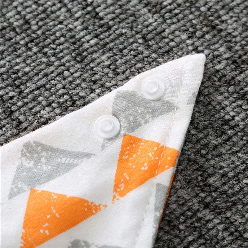 Детский нагрудник Абсорбирующая бандана из хлопка с регулируемыми защелками 4