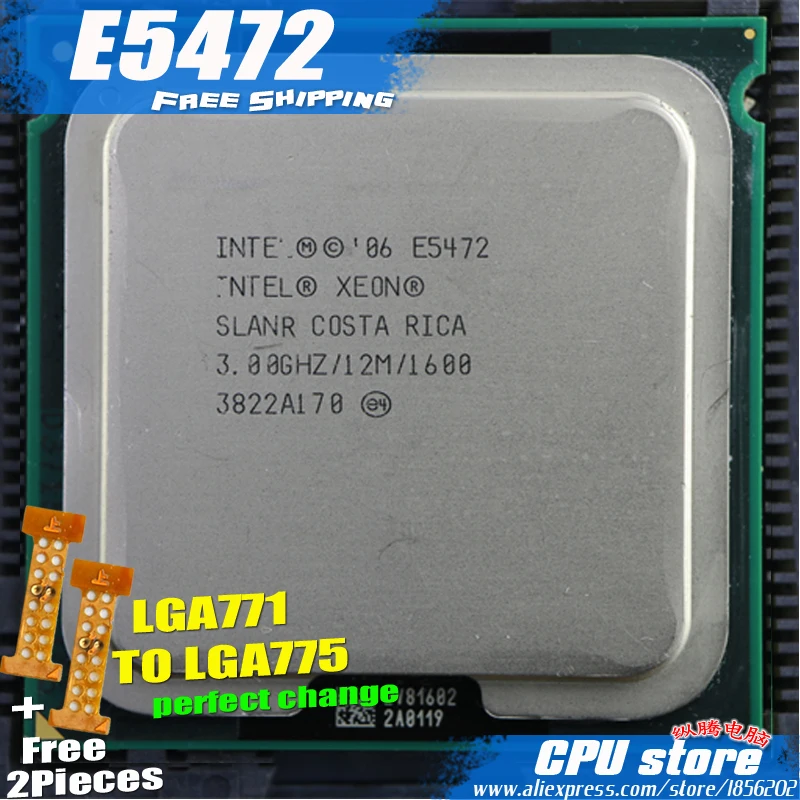 Процессор Intel Xeon E5472 3 0 ГГц/12 м/80 Вт/1600 близкий к LGA771 Core 2 Quad Q9550 cpu работает на