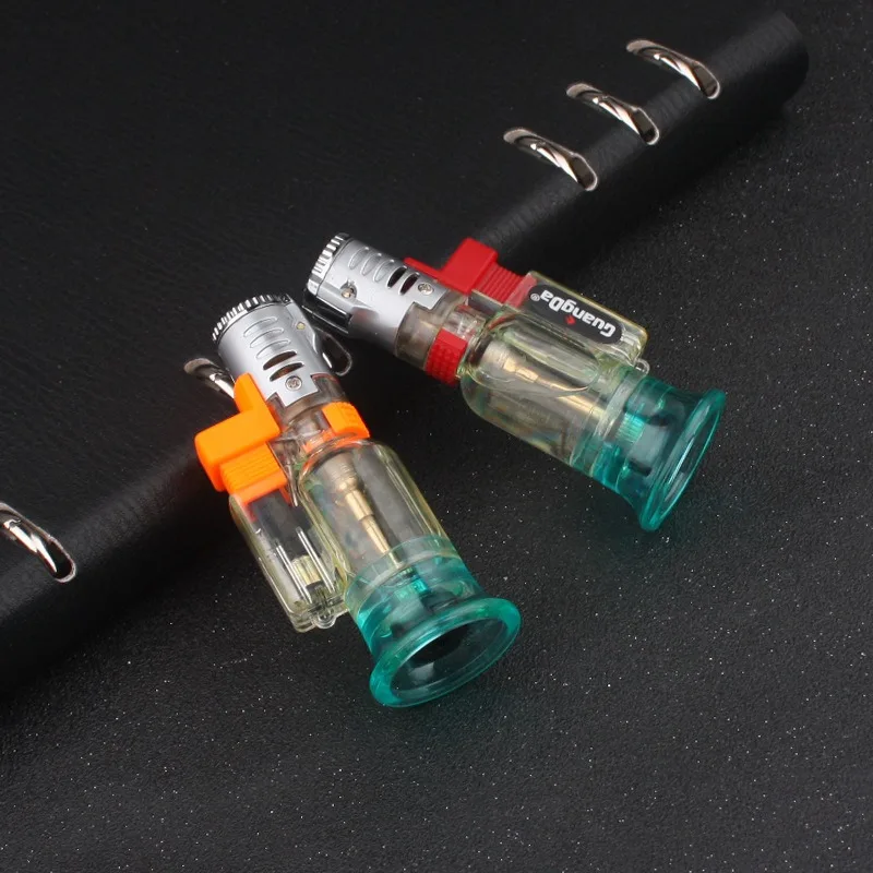 Креативная ветрозащитная надувная зажигалка для сигарет распылитель газовая