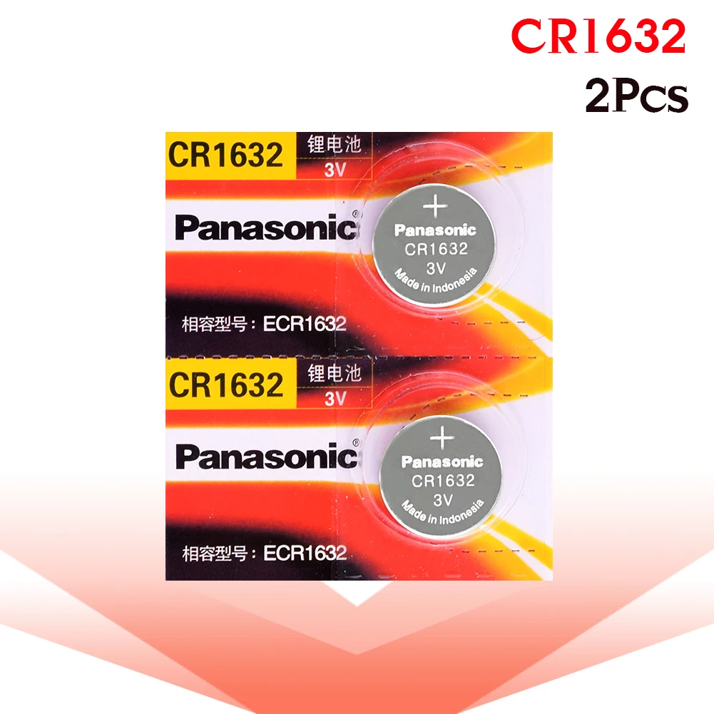 PANASONIC 2 шт. cr1632 3 в кнопочная батарейка монета литиевые батареи для часов