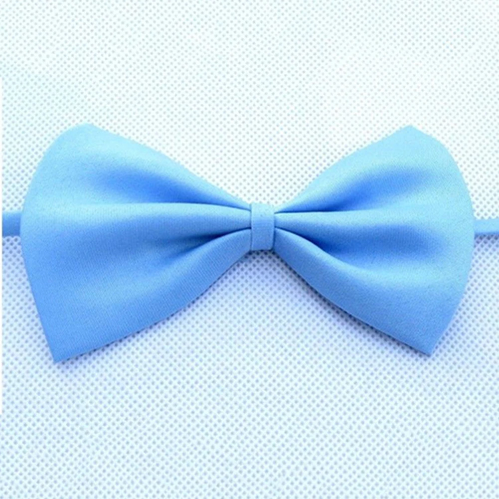 Light Blue Ошейники милые одноцветные регулируемые ошейники для кошек ошейник для собак галстук-бабочка ошейник для собак аксессуары для домашних животных поставка - Цвет: Light Blue