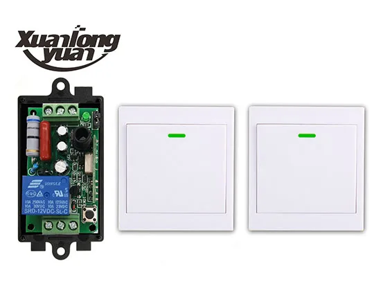 Xuanlongyuan AC220V 1ch Беспроводной Дистанционное управление коммутатора приемник + стены