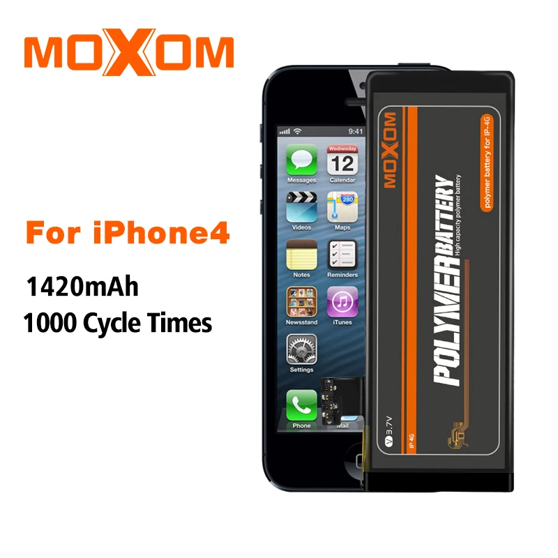 Аккумулятор MOXOM для iPhone 4 аккумулятор 1420 мАч литий полимерные сменные батареи