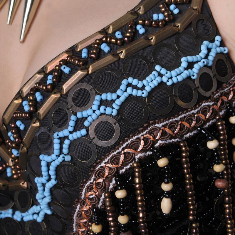Hot Selling Handmade Tribal Belly Dance Bra Top Black for Women on Sale | Тематическая одежда и униформа