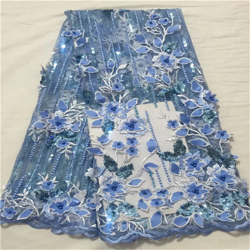 Новый дизайн нигерийская 3D Свадебная кружевная ткань модель 2019 французская