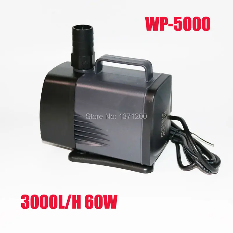 Высококачественный WP-5000 3000 л/ч 60 Вт для аквариума сверхтихий аквариумный