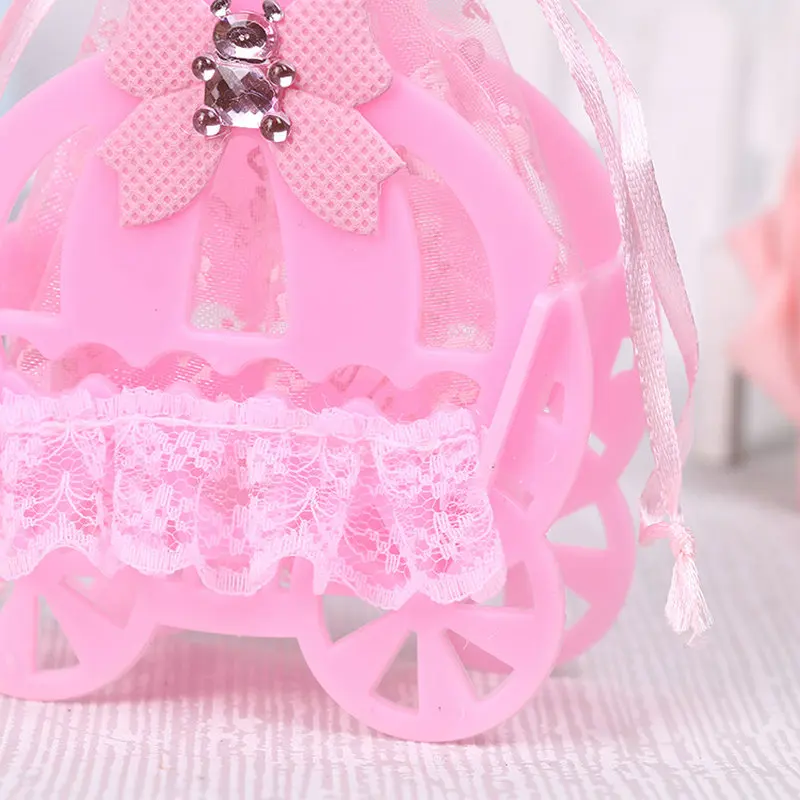 Wedding and party Creative candy boxes baby shower full moon Baby Bed Cradle Style Marriage celebration gift bags favor bag | Дом и сад