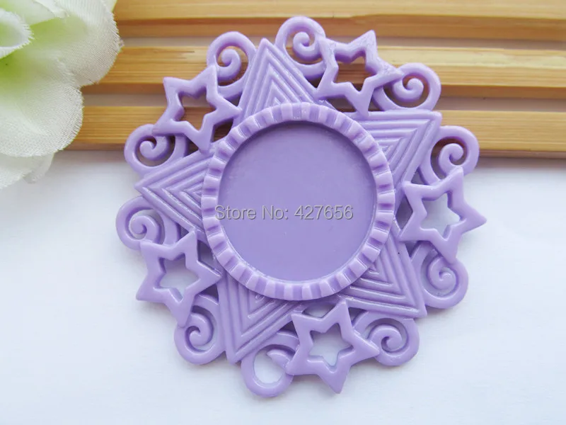 10 шт. 8 цветов Подвеска из смолы с плоским основанием филигранная окантовка