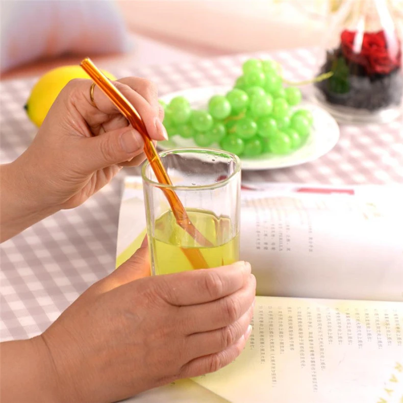 10 шт. стеклянная соломинка+ 2 чистящие щетки Pipet экологическое стекло для здоровья ребенка питьевые соломинки пипетки питьевые соломинки экологически чистые